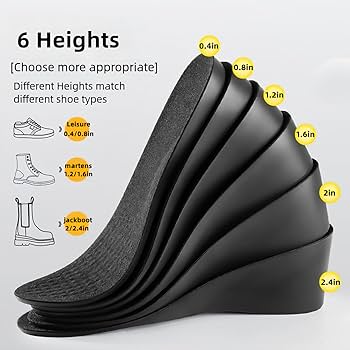 Amazon.com: Shoe Height Boosters Inserts for Men Heel Lifts