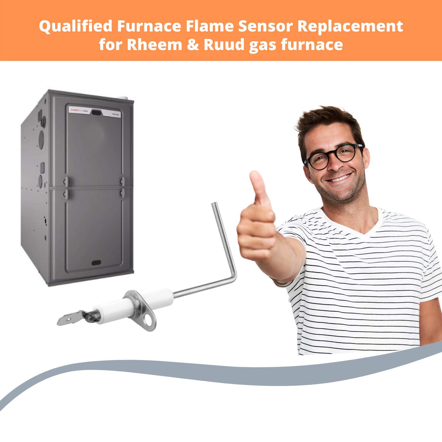 Flame Sensor Fit for Rheem Furnace - Flame Sensor Igniter Sensing Rod Fit  for Rheem u0026 Ruud Gas Furnace Heater, Replaces 62-23543-01, 2 Pack :  Amazon.ca: Tools u0026 Home Improvement