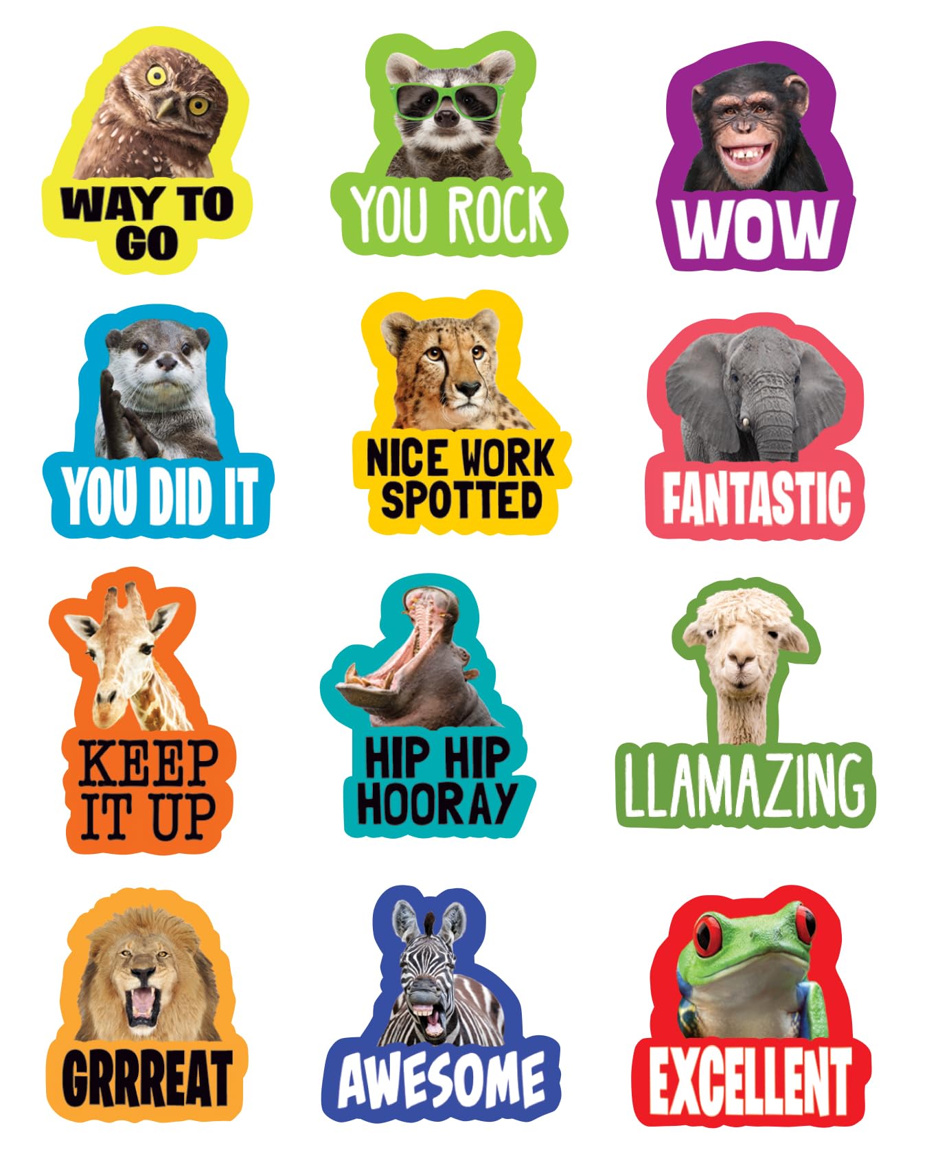 Teacher Created Resources Go Wild Animals Stickers