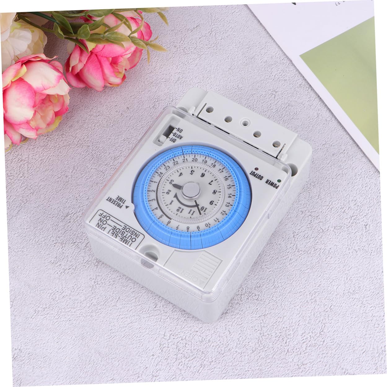 Mechanischer Timer Küchen Timer Analog Kompakt Mechanische Zeitschaltuhr für Backen und Kochen Langlebiger Elektromechanischer Zeitschaltuhr Druckstift Multifunktionaler Countdown