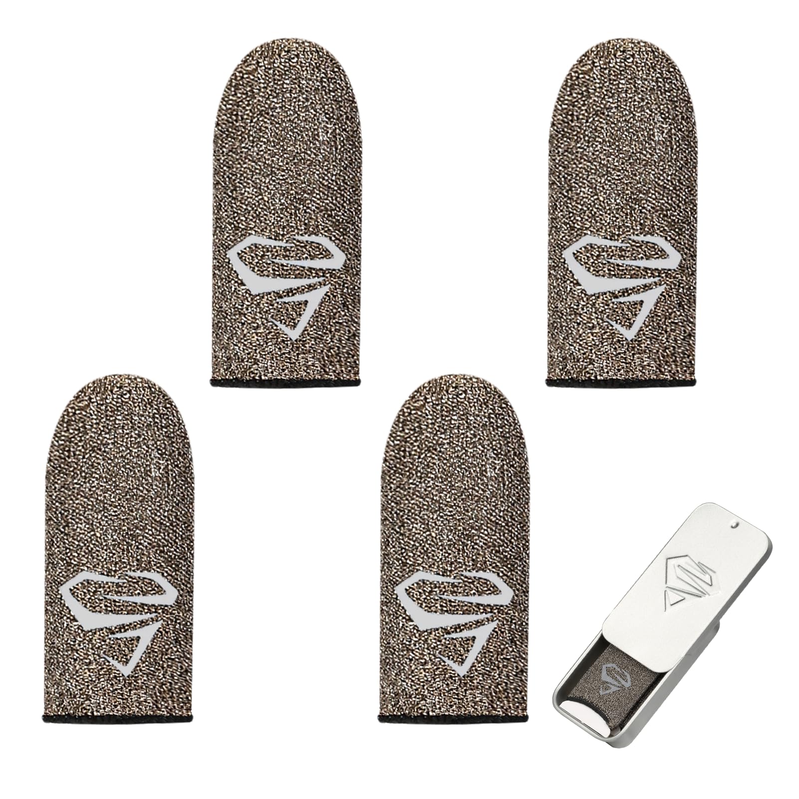 Gaming Finger Sleeve, 4 Pack Manchons Tactiles pour Jeux Mobiles, Compatible PUB Mobile, Anti-Transpiration et Sensibilité Maximale, Accessoire Gaming pour Smartphones Tablettes