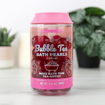 Gift Republic Bubble Tea Bath Pearls, Red