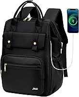 Vista 7 de Hidds - Mochila para laptop de mujer, mochila escolar universitaria, cartera para trabajo de negocios, bolsa de viaje, mochila para adolescentes
