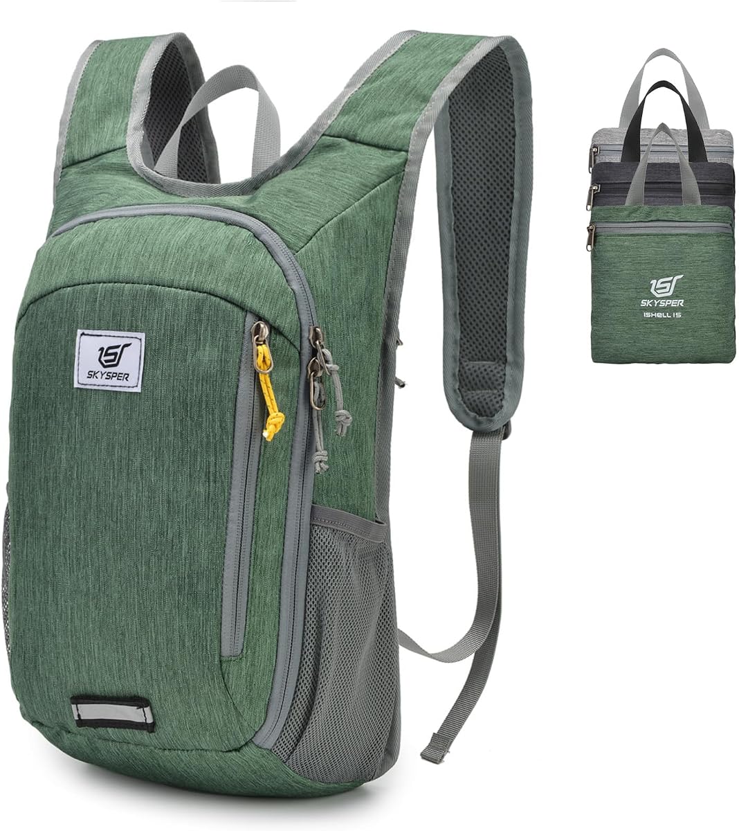 Mochila pequeña de 10L/15L/20L para senderismo, mochila ligera y plegable para viajes, para mujeres y hombres