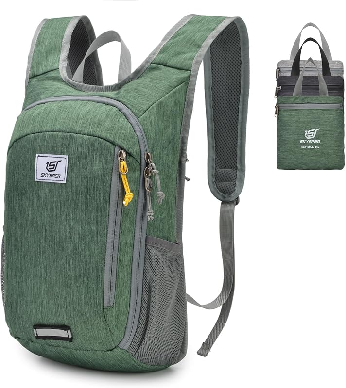 Mochila pequeña de 10L/15L/20L para senderismo, mochila ligera y plegable para viajes, para mujeres y hombres