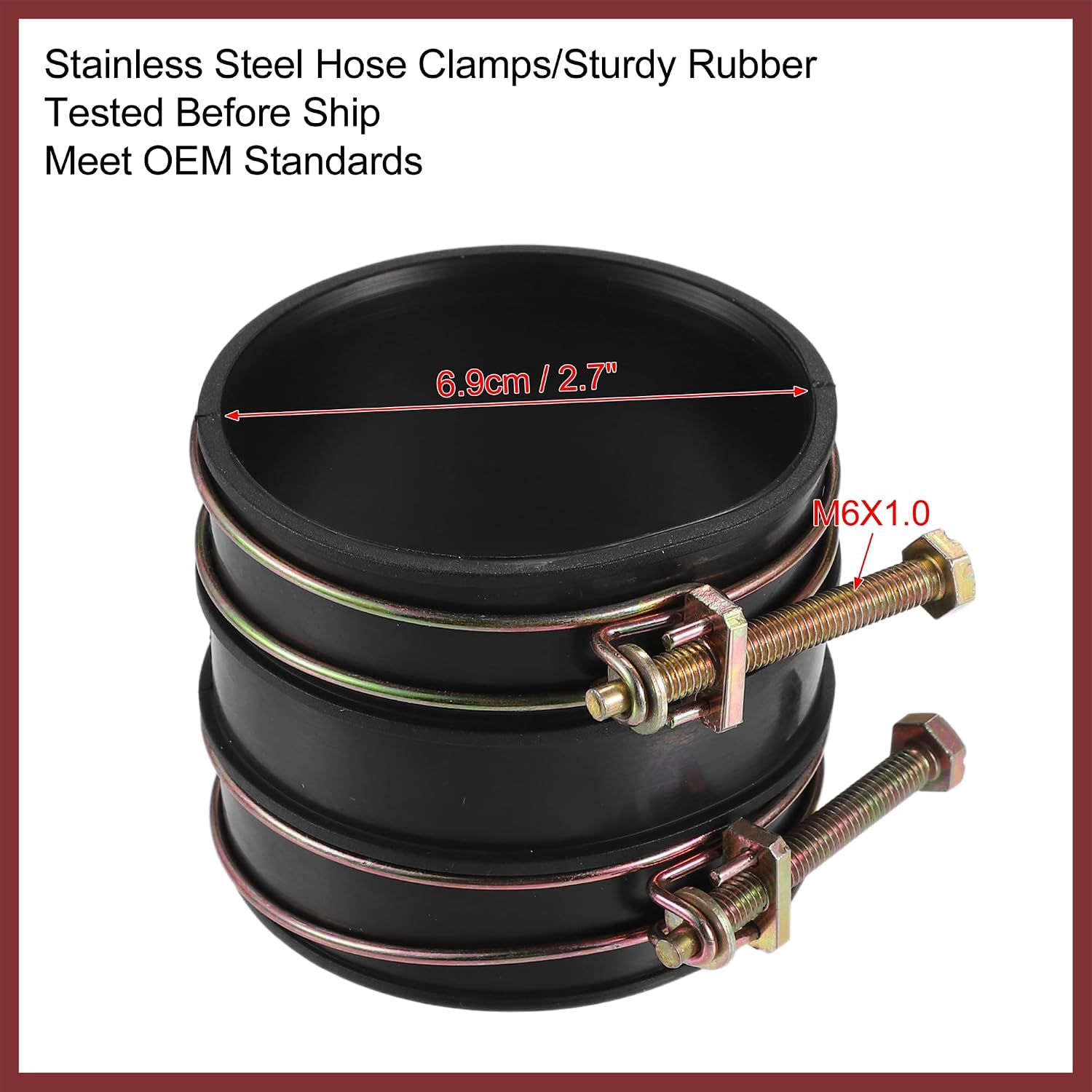 1 Pcs Air Intake Tube Hose Replacement No.1788275040 for Toyota Tacoma 1995-2004 2.4L for Toyota Tacoma 1995-2004 2.7L for Toyota T100 1994-1998 2.7L Replace Parts