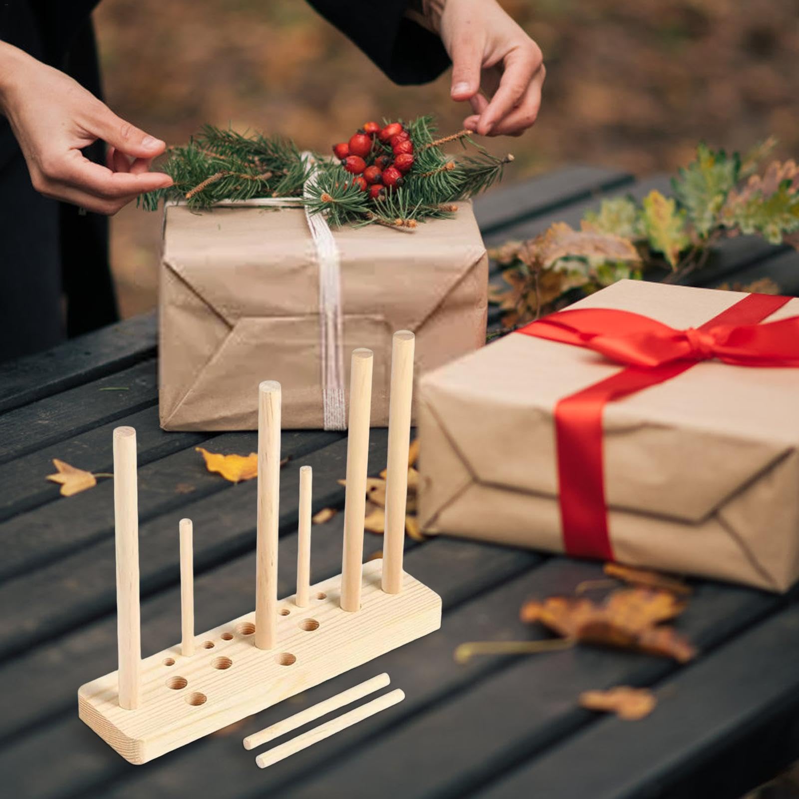 Creatore di fiocchi a base porosa, strumento per realizzare fiocchi in legno duro, per realizzare fiocchi, decorazioni per feste, corpetti, ghirlande di festa, vari lavori artigianali