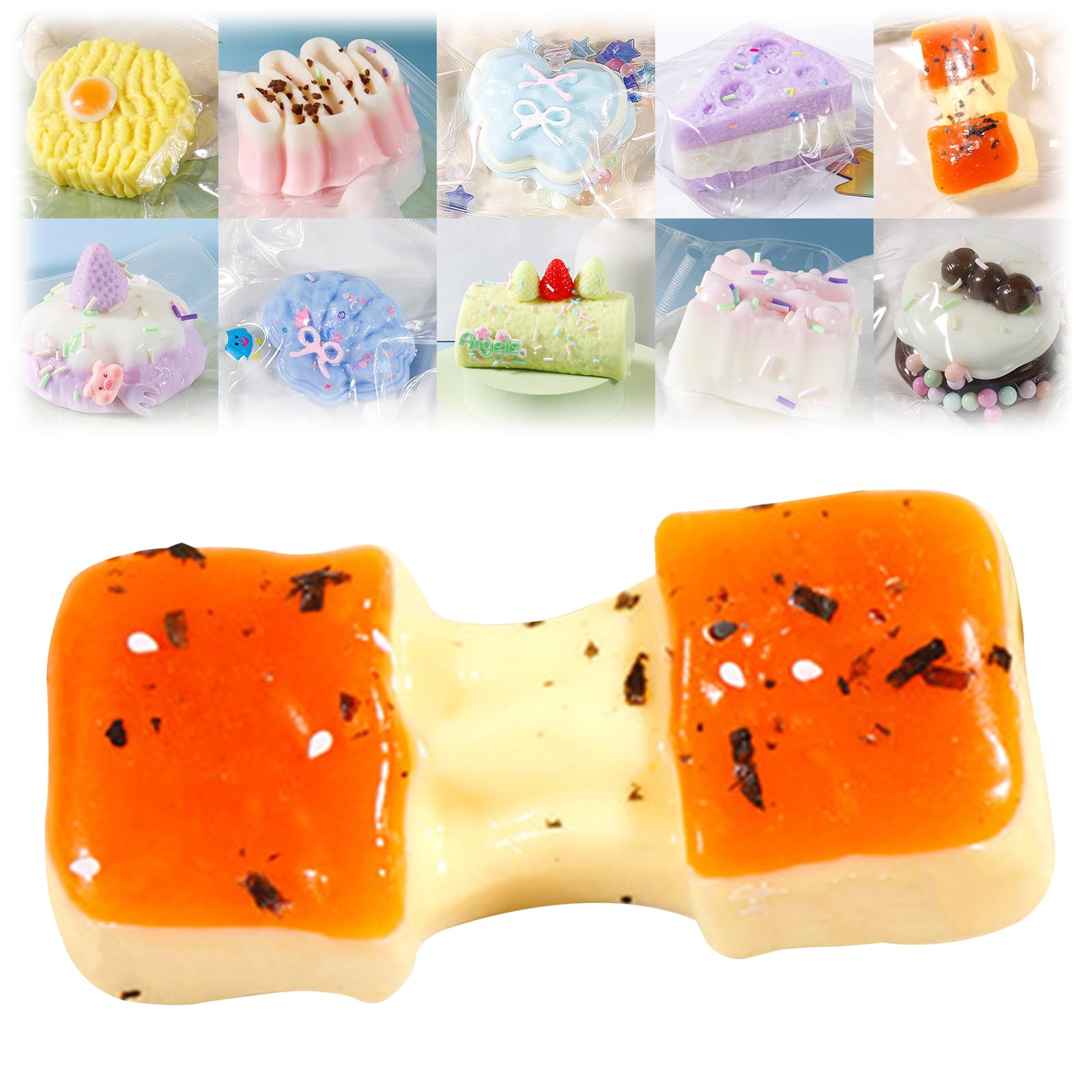 Amazon | スクイーズケーキおもちゃ 水感 スクイーズ ぷにぷに