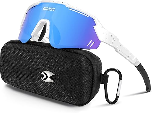 suoso Gafas de sol polarizadas deportivas para niños gafas de sol de béisbol juvenil, gafas de ciclismo para niños y niñas de 6 a 12 años, ligeros