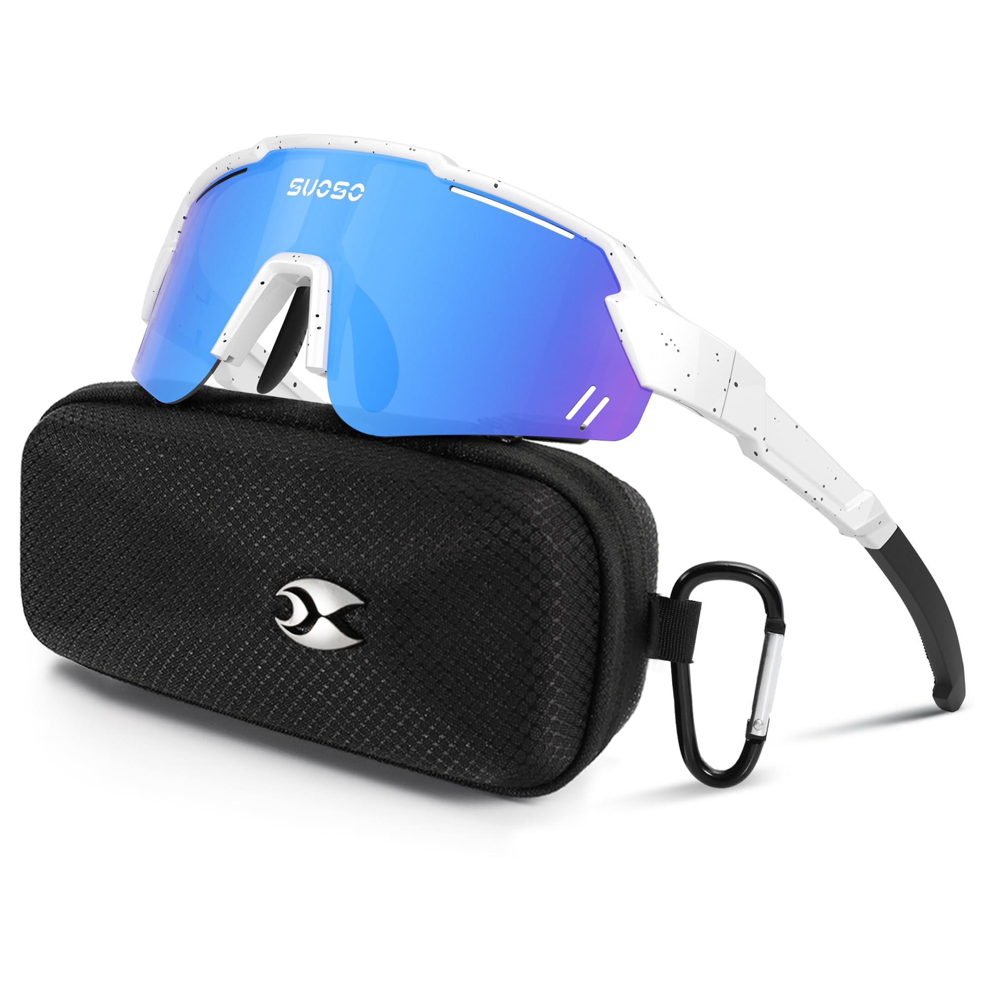 suoso Kids Sports Polarized Sunglasses: Youth Baseball Sun Glasses, Cycling Glasses for Boys Girls Age 6-12 Lightweight TR90 Frame UV400 Protection for Teens