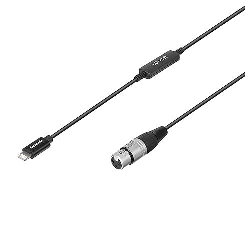 Miniatura 7 de Saramonic Cable de salida Lightning de 18" TRS macho a Apple para iPhone y iPad (LC-C35), bloqueo de 0.138 in