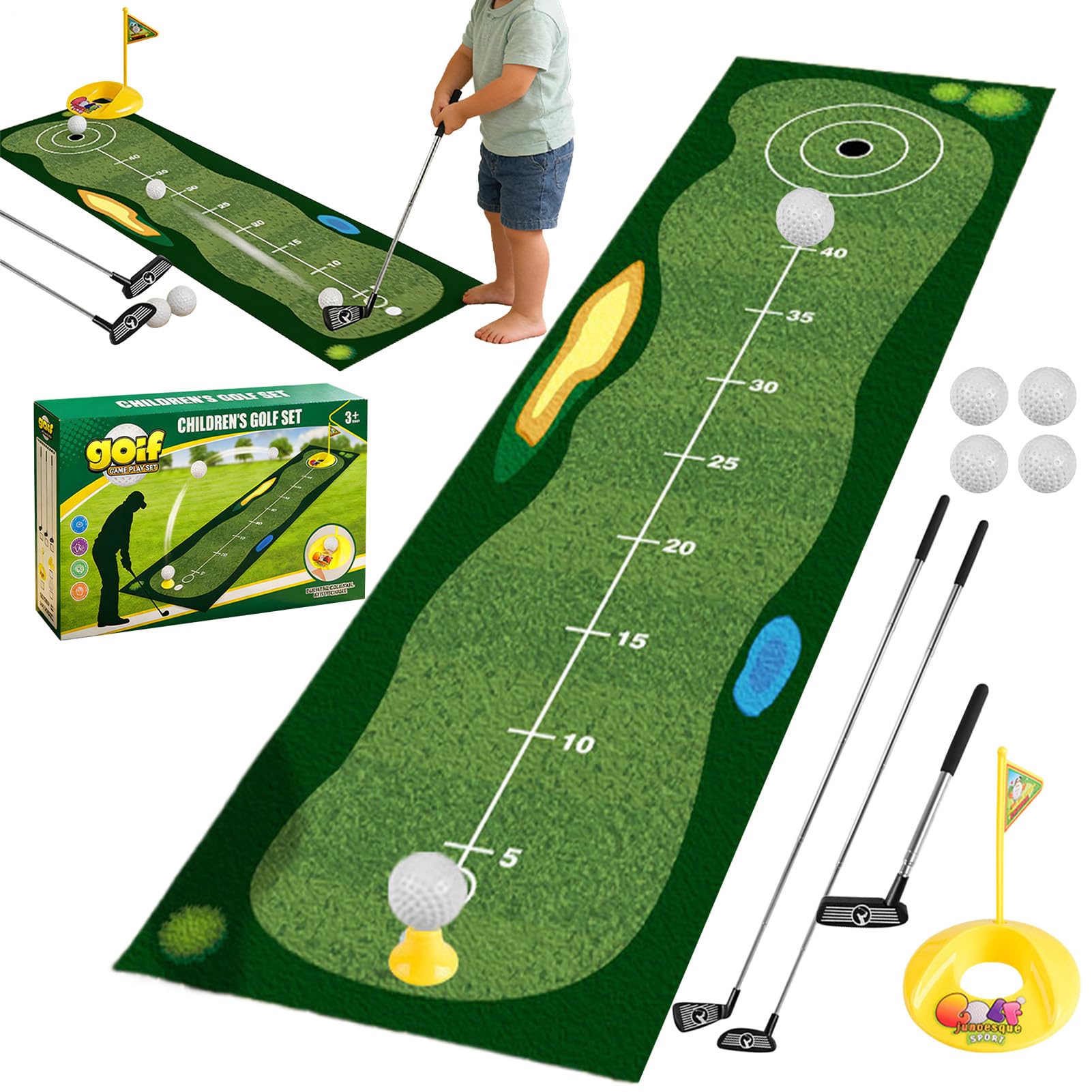 Set de Golf para niños en casa | Juego Educativo - Juego de Patio | para Niños y Niñas, Playa, Camping, Reuniones Familiares, Parque, Guardería