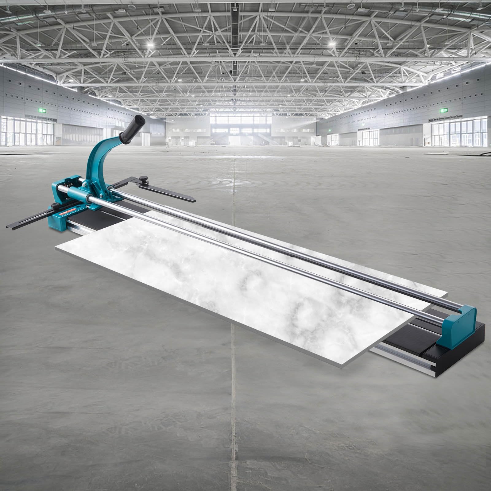 BestEquip Cortador de Azulejos Manual 1200mm, Cortador de Cerámica Profesional con Guía Láser Ajustable de Alta Precisión, Máquina de Corte de Azulejos para Cortar Materiales de Piedra