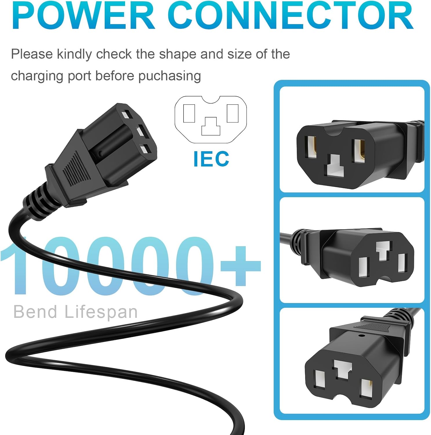 DC 48V 12AH Lead Acid Battery Charger for Electric Bicycle Bike Big Toys Baja, FitRight, Go-Bowen 100V-240V Input with 3 Pin Plug