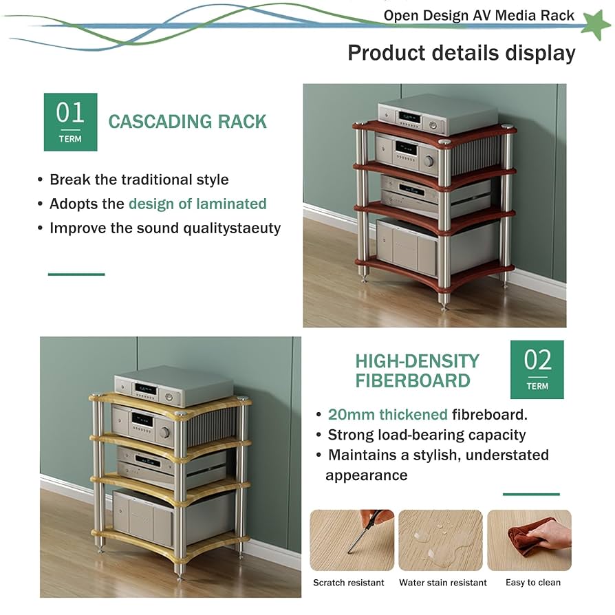 Amazon.co.jp: オーディオラック 1/2/3/4段 レコード棚レコード