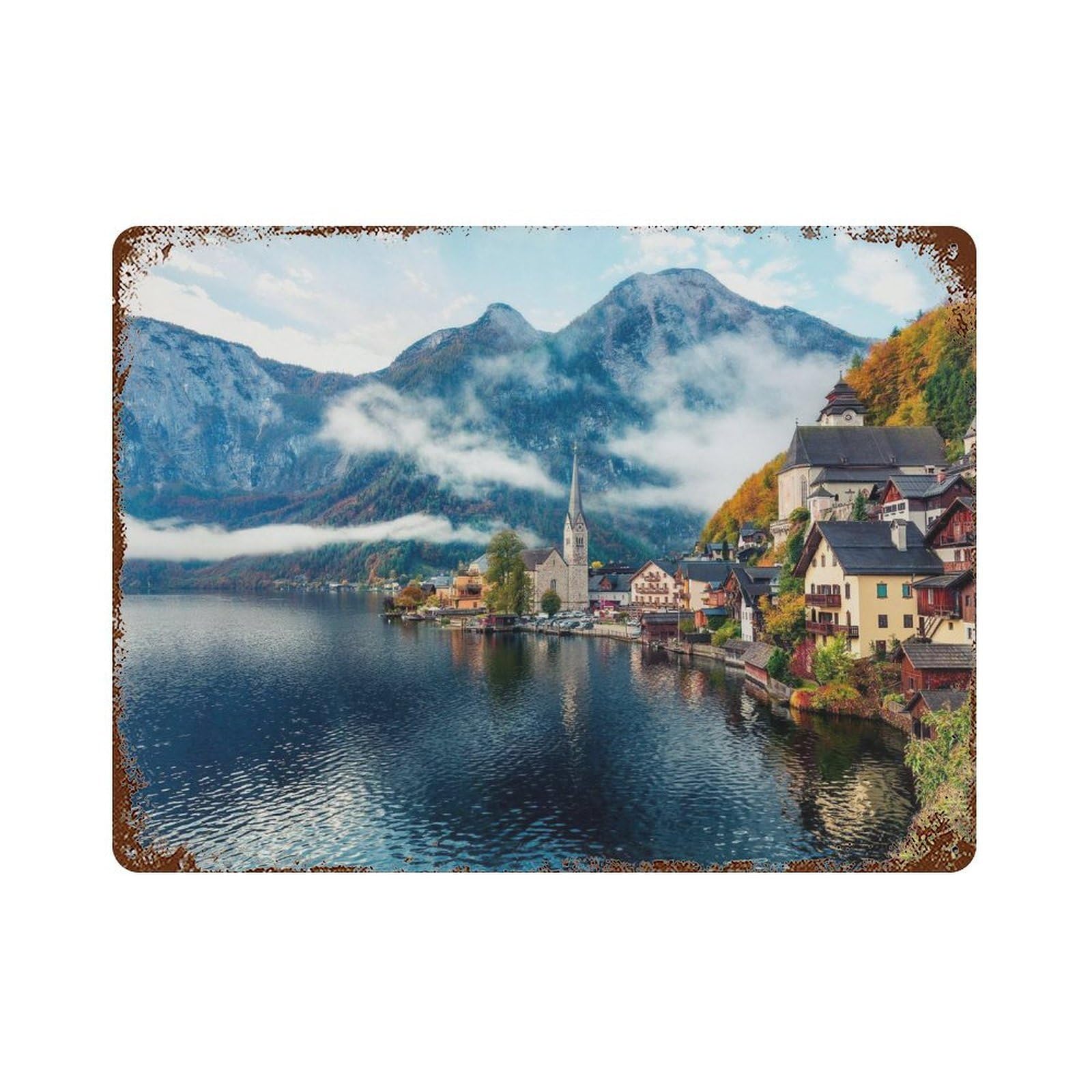 xiaoxiaoshen Real Photo Austria Decor Europe Wall Decor Art Metal Tin Poster Modern Home Decor Art Home Bar Shop Decorations Vintage Sign 30x40cm
