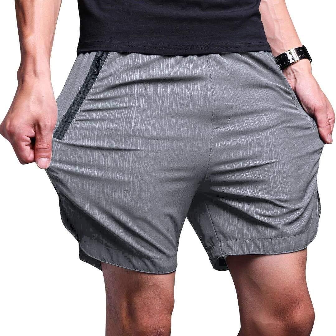 Athletic Shorts for Men, Quick Dry Mens Workout Shorts, Training Dry Fit Men Shorts with Zipper Pockets, for Running