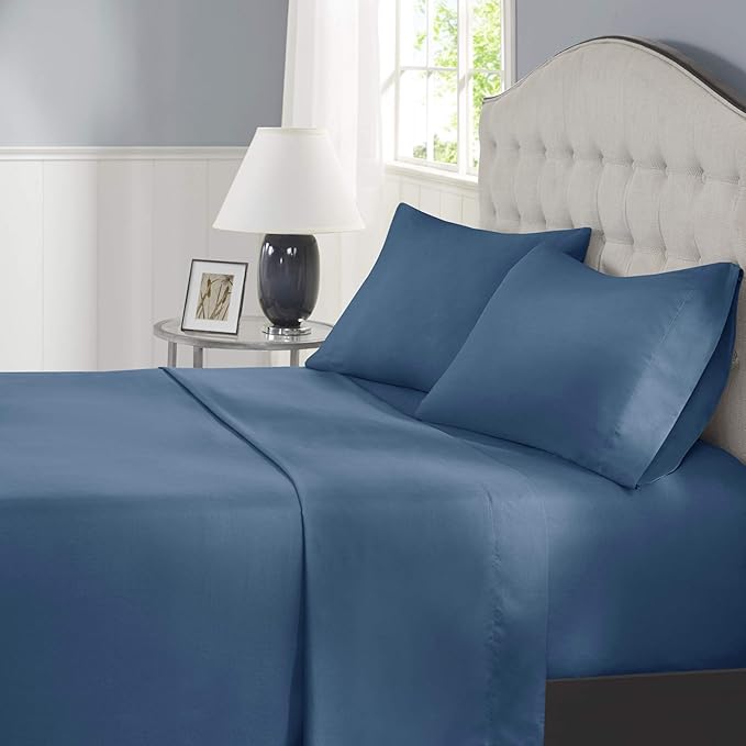 Comfort Spaces King Cooling Sheets, Moisture Wicking Coolmax Sheets, Soft, Colorfast