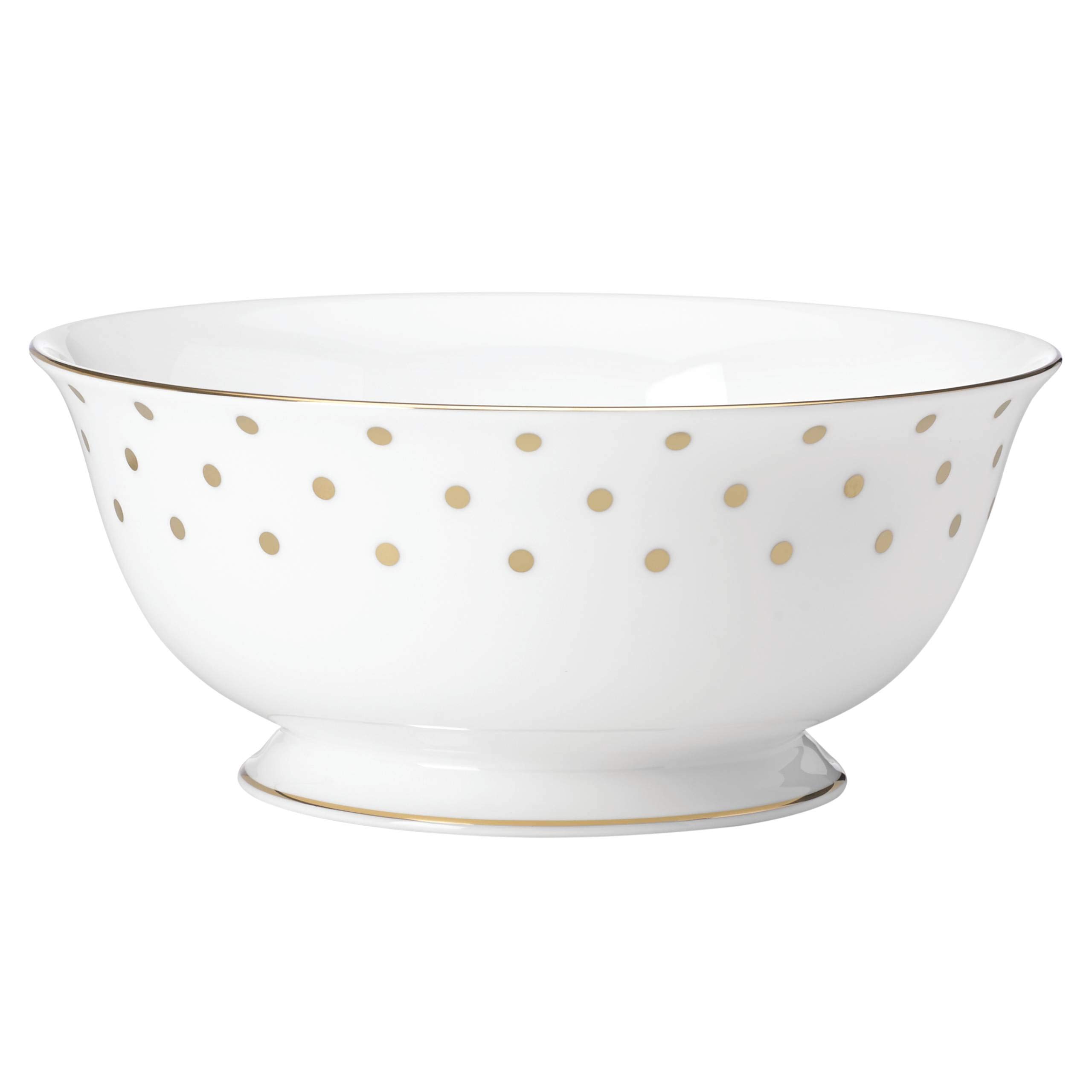 Kate Spade Larabee Road Gold Large Serving Bowl, 2.60 LB, Metallic