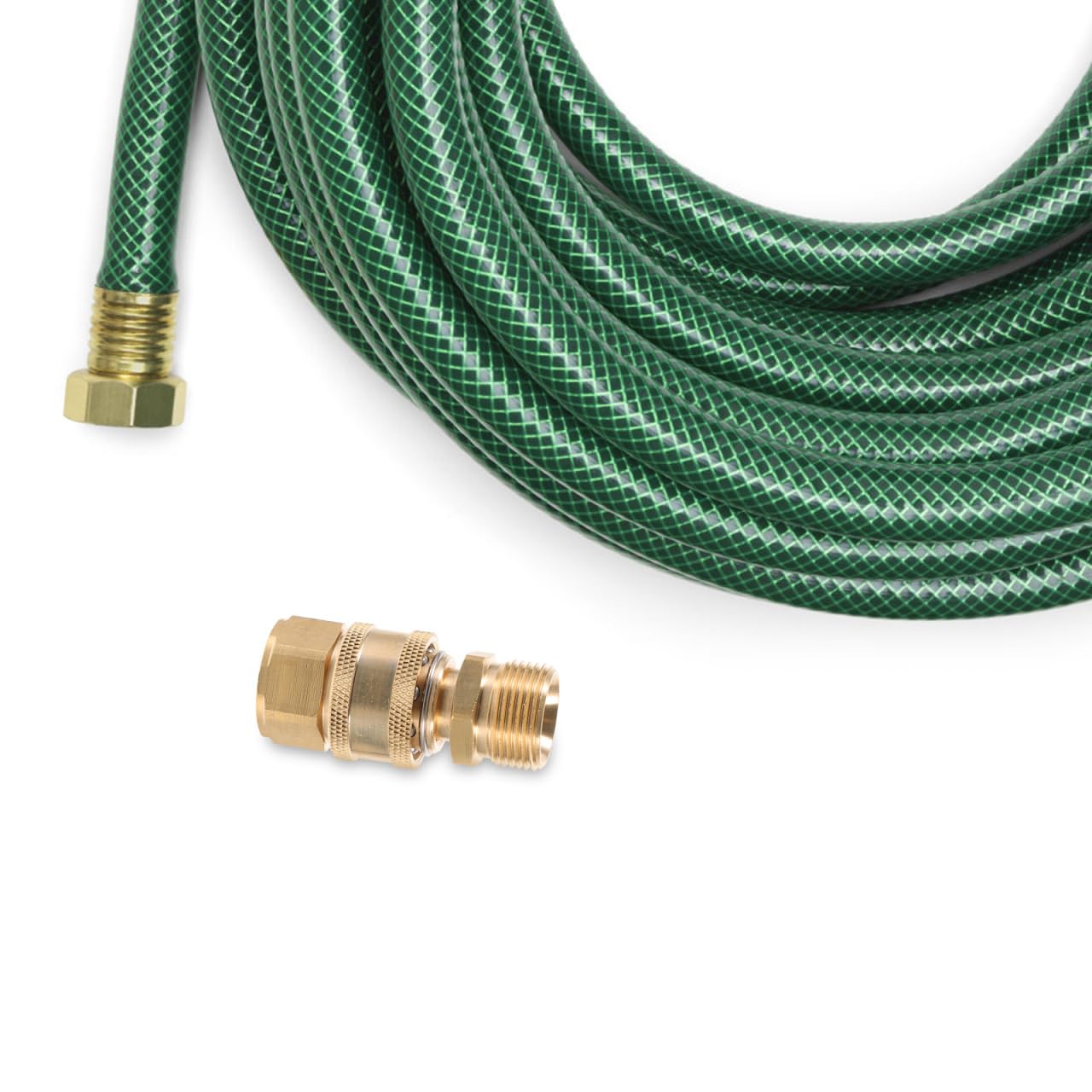 Connettore per tubo da giardino a sgancio rapido da 3/8", adattatore per tubo ad alta pressione, compatibile con rondelle e kit di irrigazione a goccia e