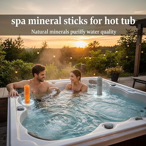 Miniatura 8 de Cartucho de iones plateados para bañera de hidromasaje y spa, paquete de 2 barras de iones minerales Ag+ grises, 8 meses de agua clara de limpieza