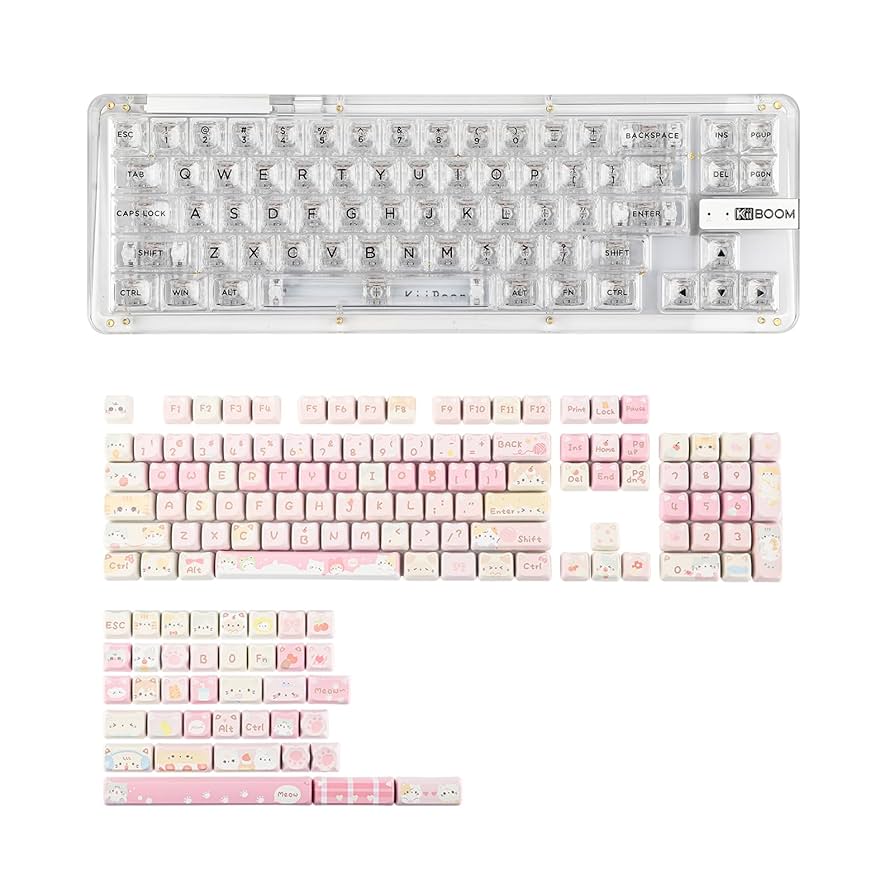 Amazon.com: KiiBoom Phantom 68 65% Crystal Gasket Mechanical