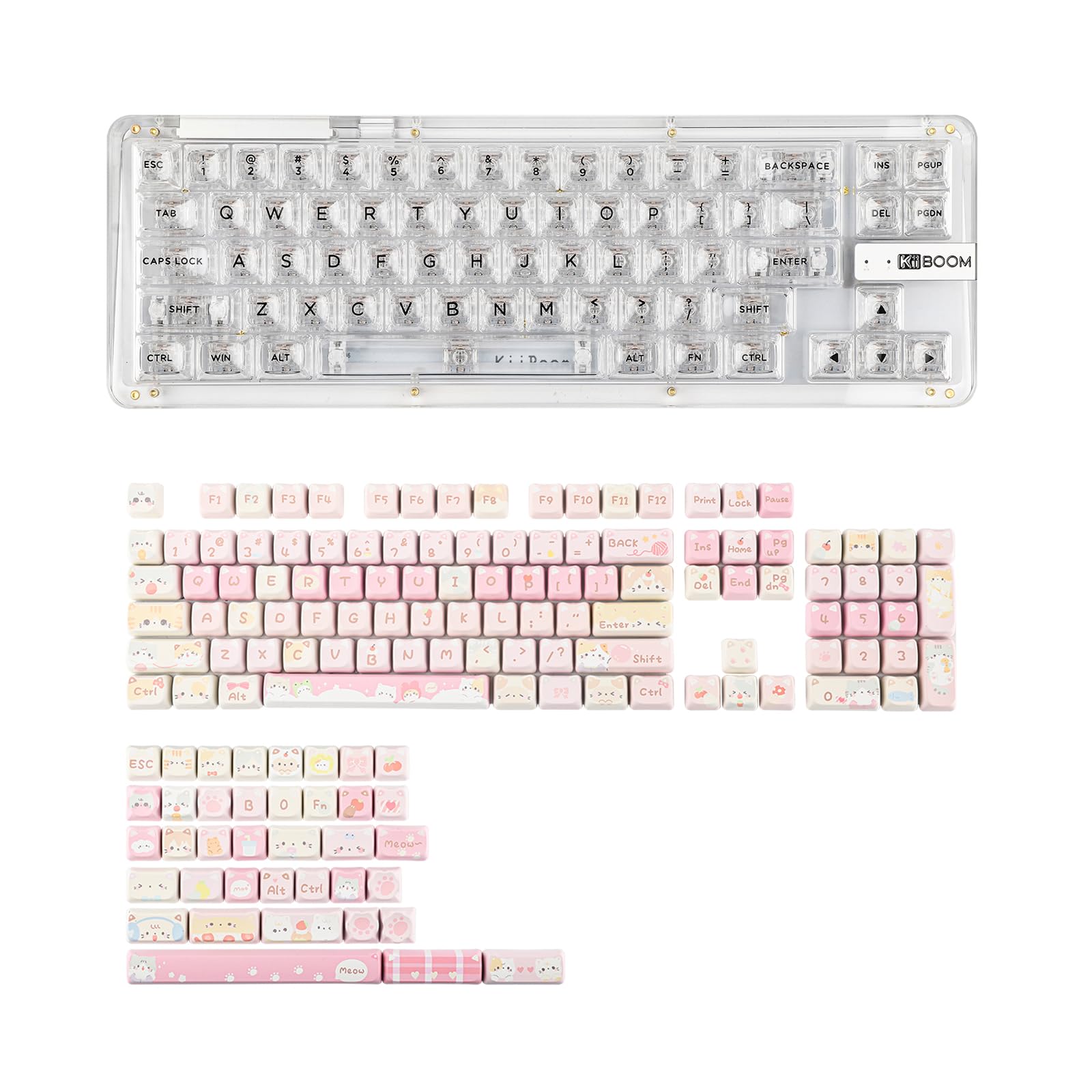 Amazon.com: KiiBoom Phantom 68 65% Crystal Gasket Mechanical