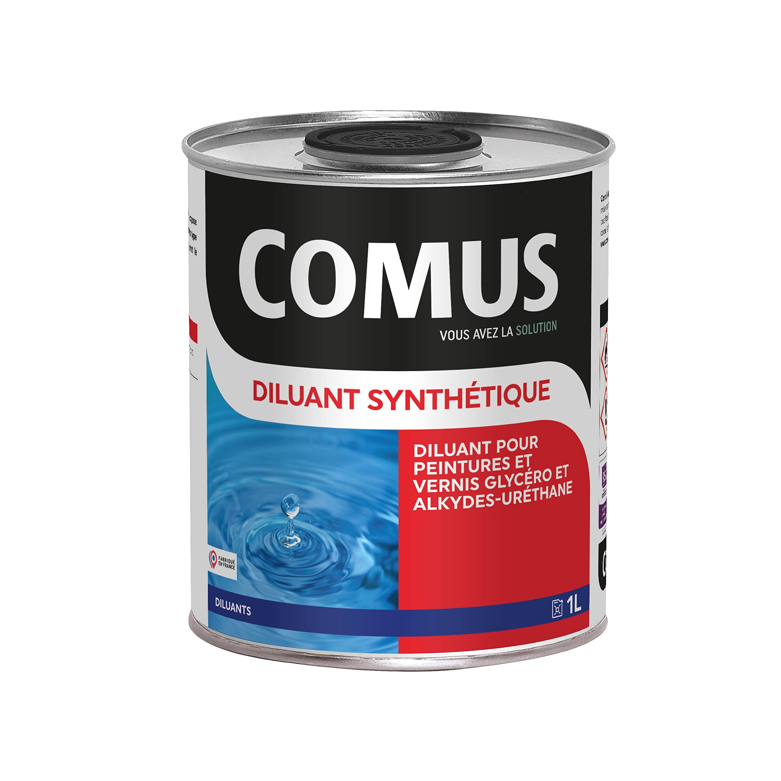 Diluant Synthetique - 1L Diluant pour Peintures et Vernis Type Glycérophtaliques et Alkyde-Uréthanes