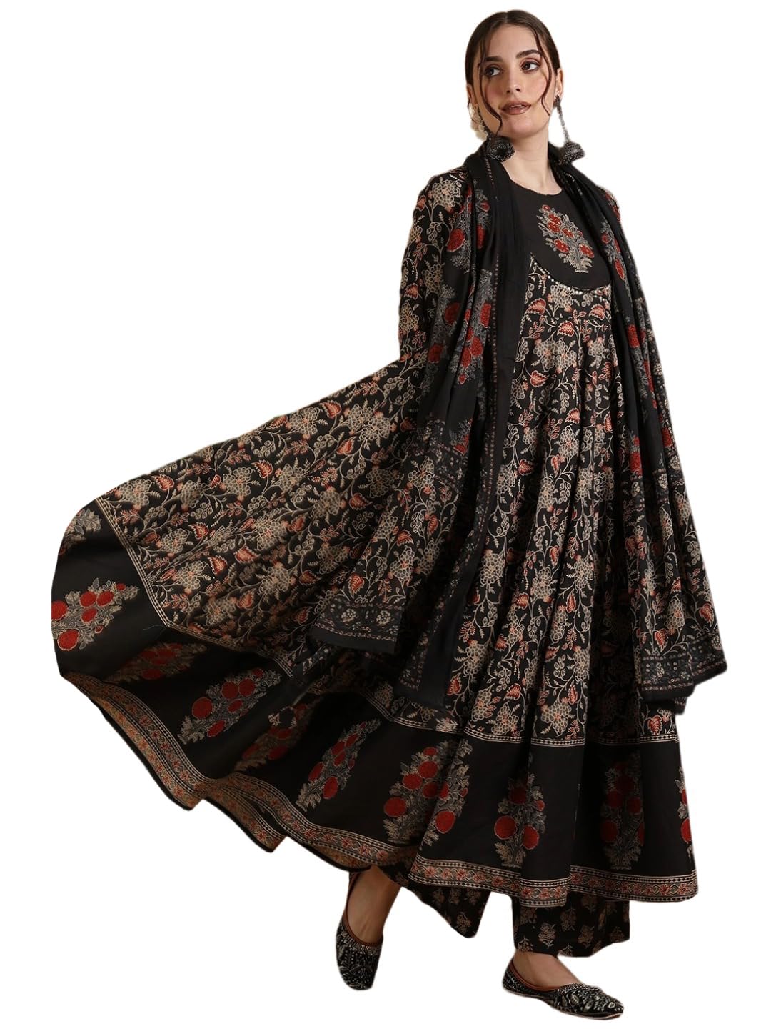 gosriki Women’s Viscose Anarkali Kurta Sets | Elegant Long Kurti with Flared Design | Ethnic Wear for Women & Girls | Anarkali Suit for Women | Anarkali Kurta Set with Dupatta-picture-27