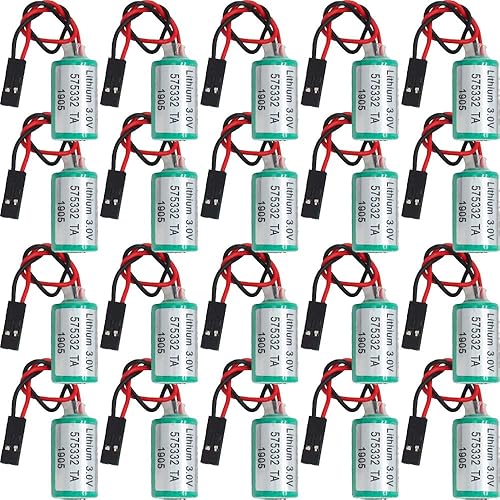 BALOLO 20 Pack 575332TA 3V 950mAh PLC Lithium Battery for Siemens 810D Non-Rechargeable