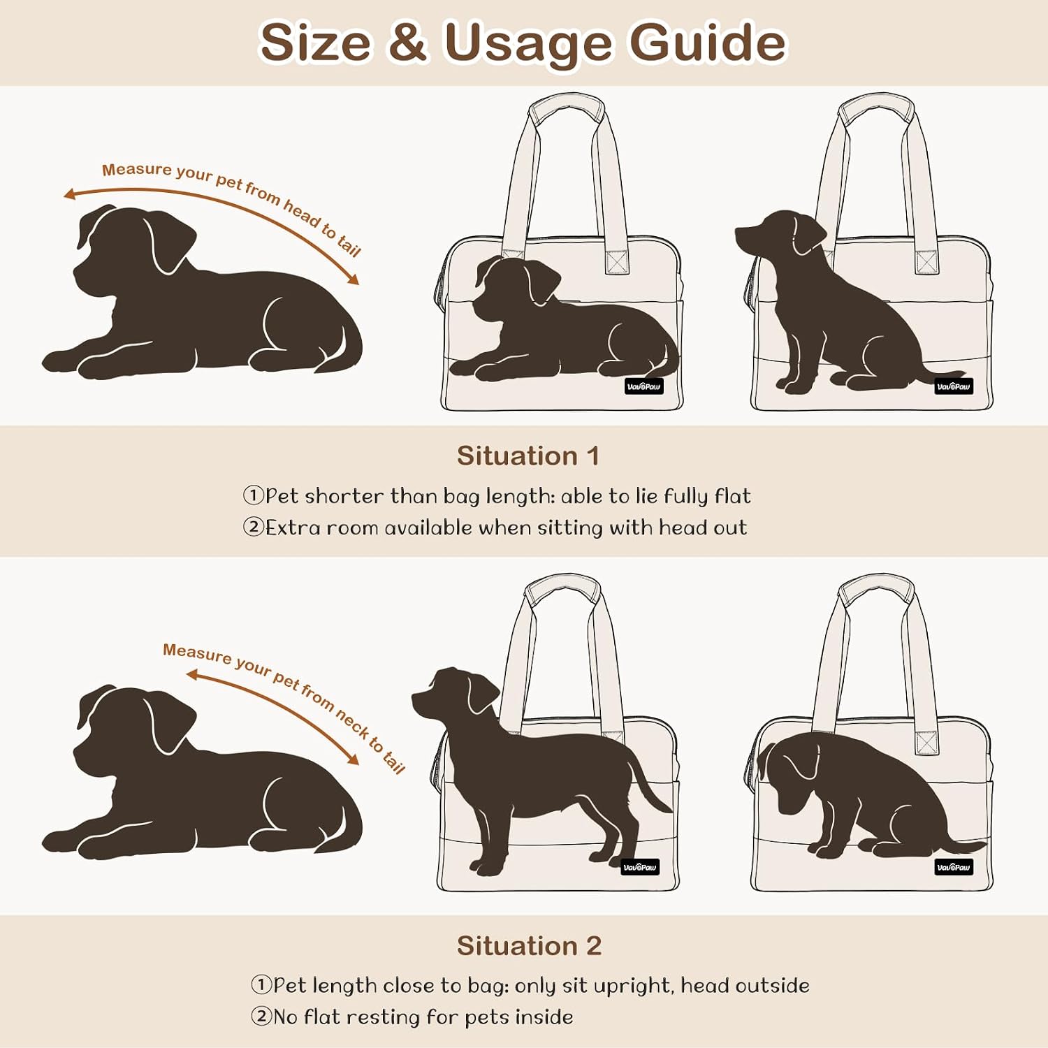 Dog Purse Carrier for Small Dogs,Puppy Travel Tote Bag Up to 11 lbs | Pet Carrier with Pockets for Dogs, Cats & Rabbits, Breathable Mesh, Built-in Safety Leash, Machine Washable, Shopping, Black