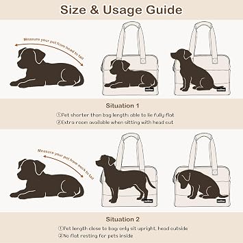 VavoPaw Dog Purse Carrier for Small Dogs,Puppy Travel Tote Bag Up to 11 lbs