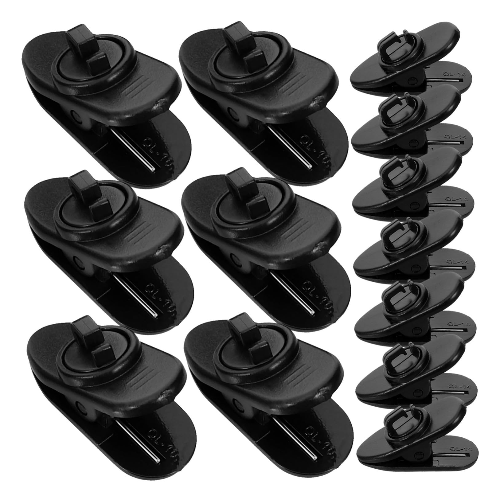 30pcs Small Microphone Clip Lapel Mic Tie Clips for Microphone Replacement Rotatable for Lavalier Mic