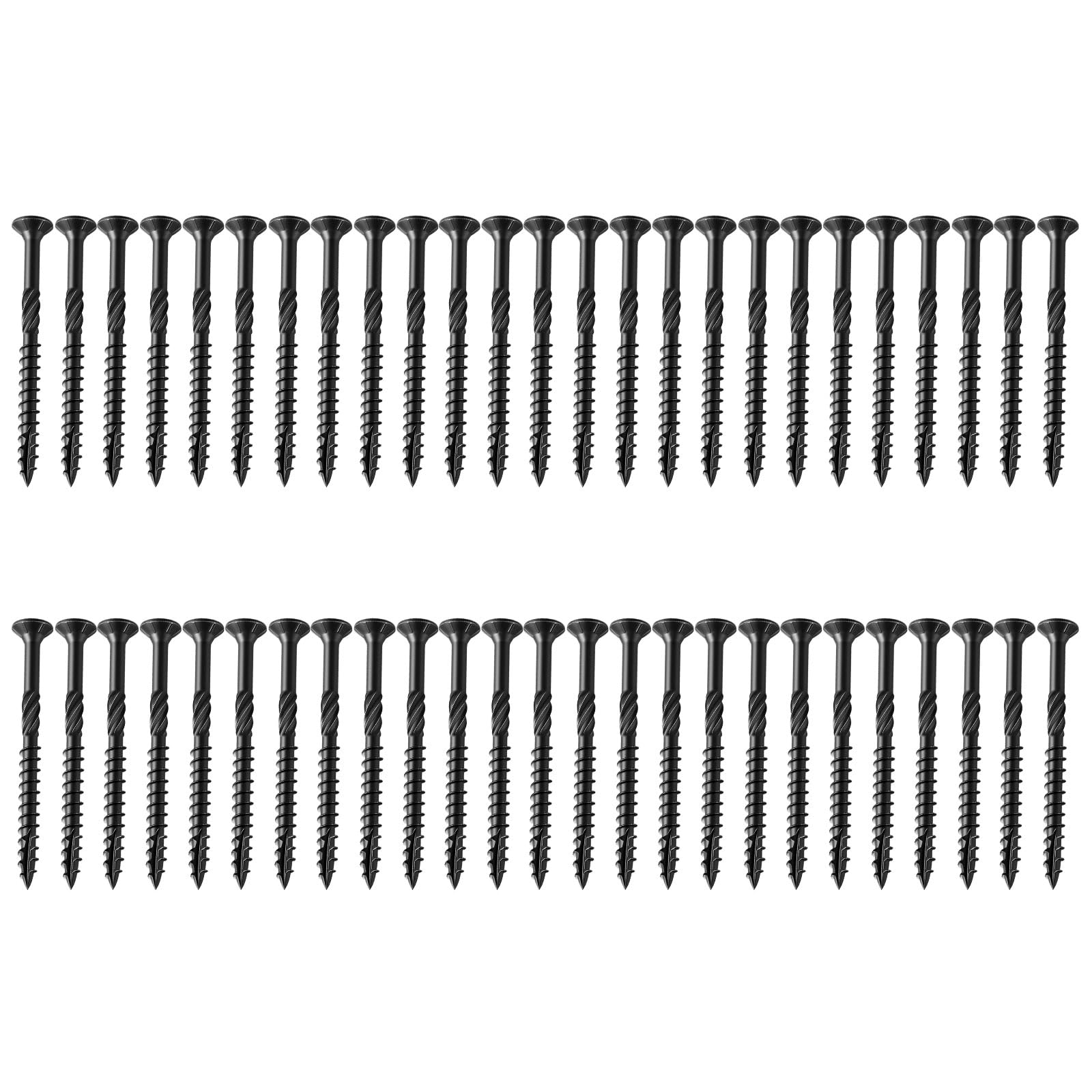 Rgybao 4.2 X 50 50Pcs Expert Deck Screws Star Operate Against Slip Plan Mild Steel For Outdoor Wood Building And Repair Mild Steel Star Head Deck Screws