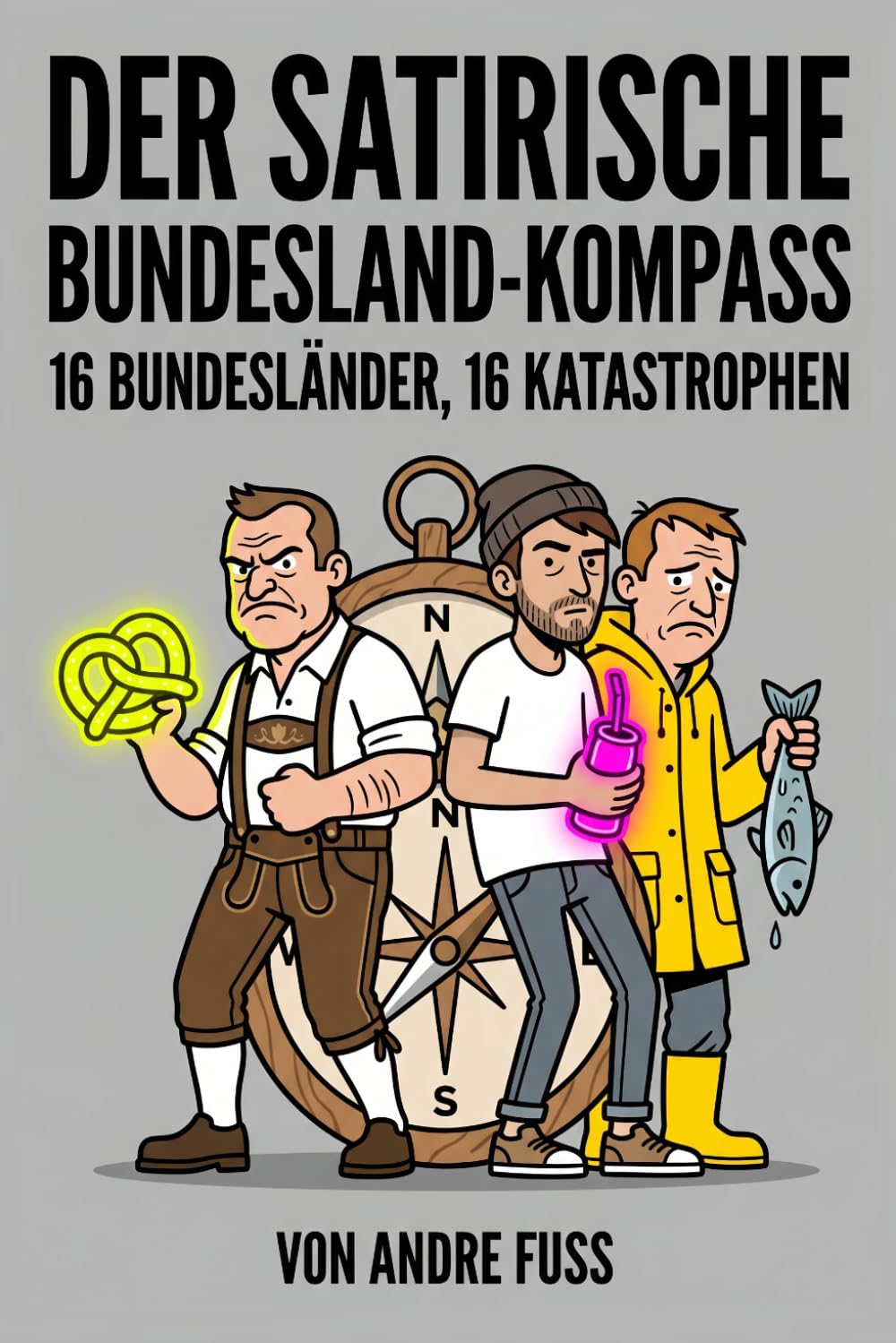 Der satirische Bundesland-Kompass (Alltag des blutigen Wahnsinns - Satirische Protokolle)