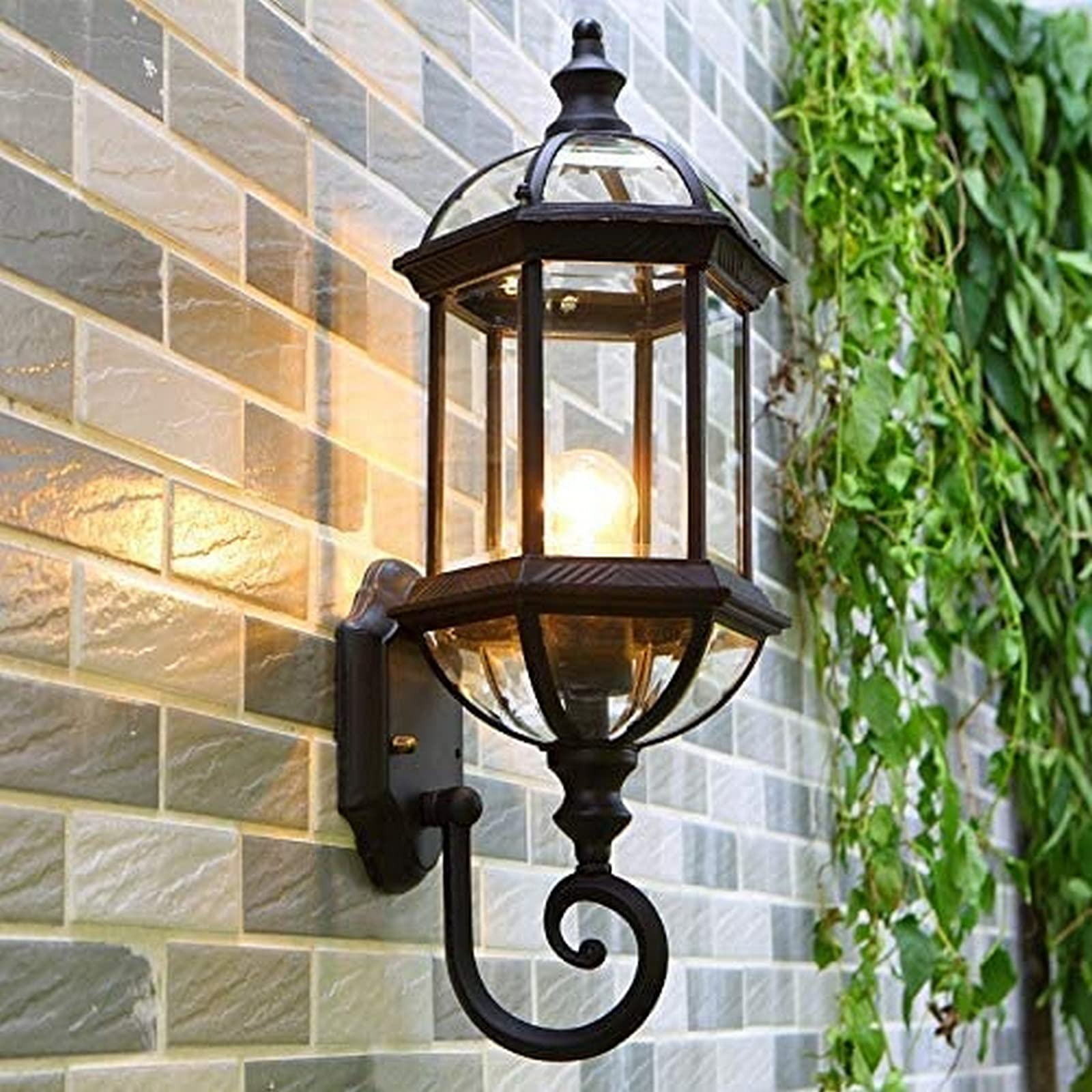 Applique murale extérieure E27 style lanterne pour illuminer votre balcon ou terrasse