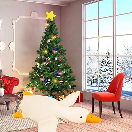 Miniatura 6 de BXEBUI Peluche gigante de ganso blanco de 63 pulgadas, almohada de peluche de ganso muy grande, juguetes de peluche de ganso, almohada para abrazar,