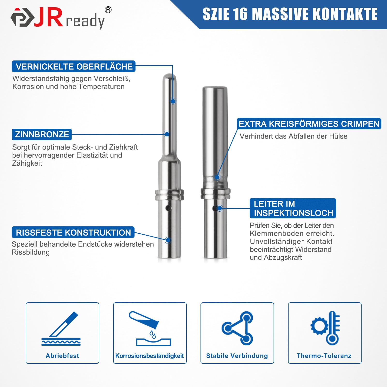 JRready DT Conector Kit 604 PCS Incluyendo Crimping Herramienta ACT-M202 Deutsch Conector 2 3 4 6 8 12 Polos IP68 Impermeable Tamaño 16 Deutsch Terminal 16-20 AWG Herramienta Reparación Automotriz