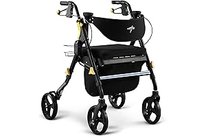 Medline Rolling Walkers with Seat and Brakes: Empowering Mobility
