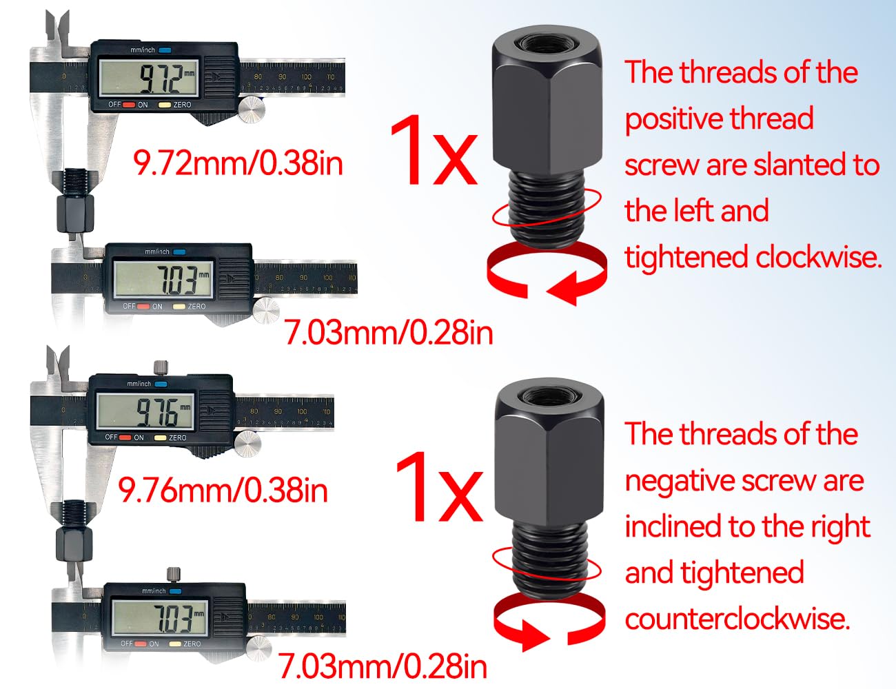 M10 Spiegel Uitbreiding, 2 Stuks 0.4in M10 Motorfiets Spiegel Riser Spacers Uitbreiding Adapter Universele Accessoire M10 Spiegel Uitbreiding, 2 Stuks 0.4in M10 Motorfiets Spiegel Riser Spacers Uitbreiding Adapter Universele Accessoire