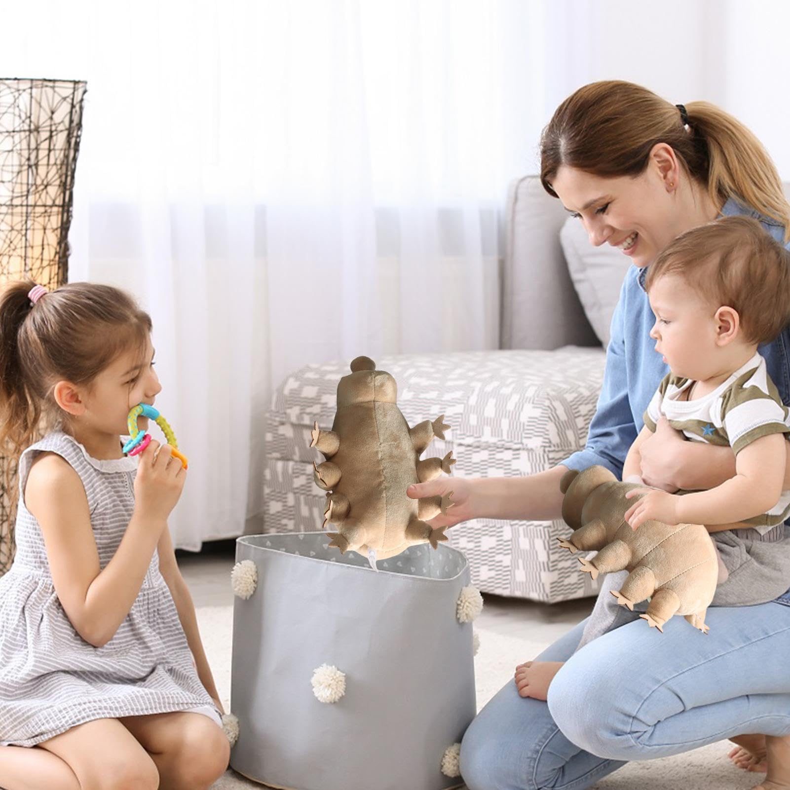 Peluche Tardigrado – Pupazzo Oso D’acqua, Bambola Tardigrado In Peluche, Animaletto Cartoon | Giocattolo Creatura Marina Morbido & | Come Decorazione Unica O Regalo Per Bambini & Colle