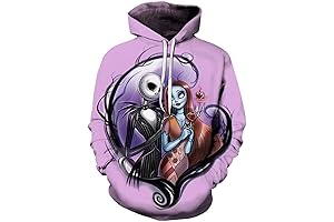 Unisex Nightmare Before Christmas Jack Sally Couples Hoodies Costume