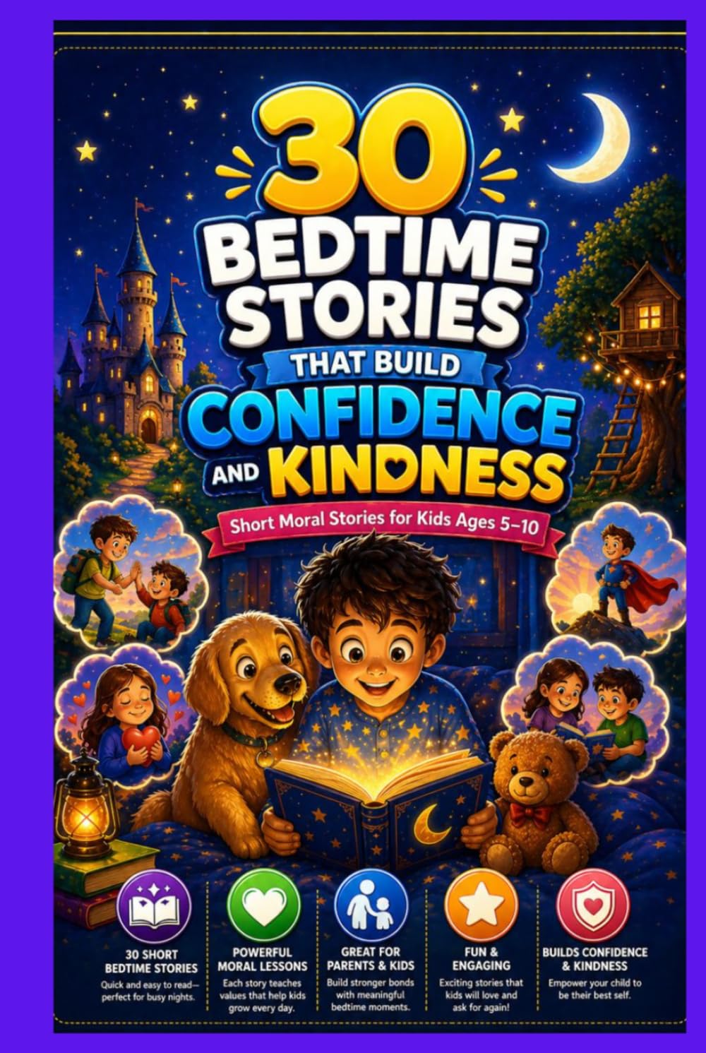 30 Bedtime Stories That Build Confidence and Kindness: Short Moral Stories for Kids Ages 5–10