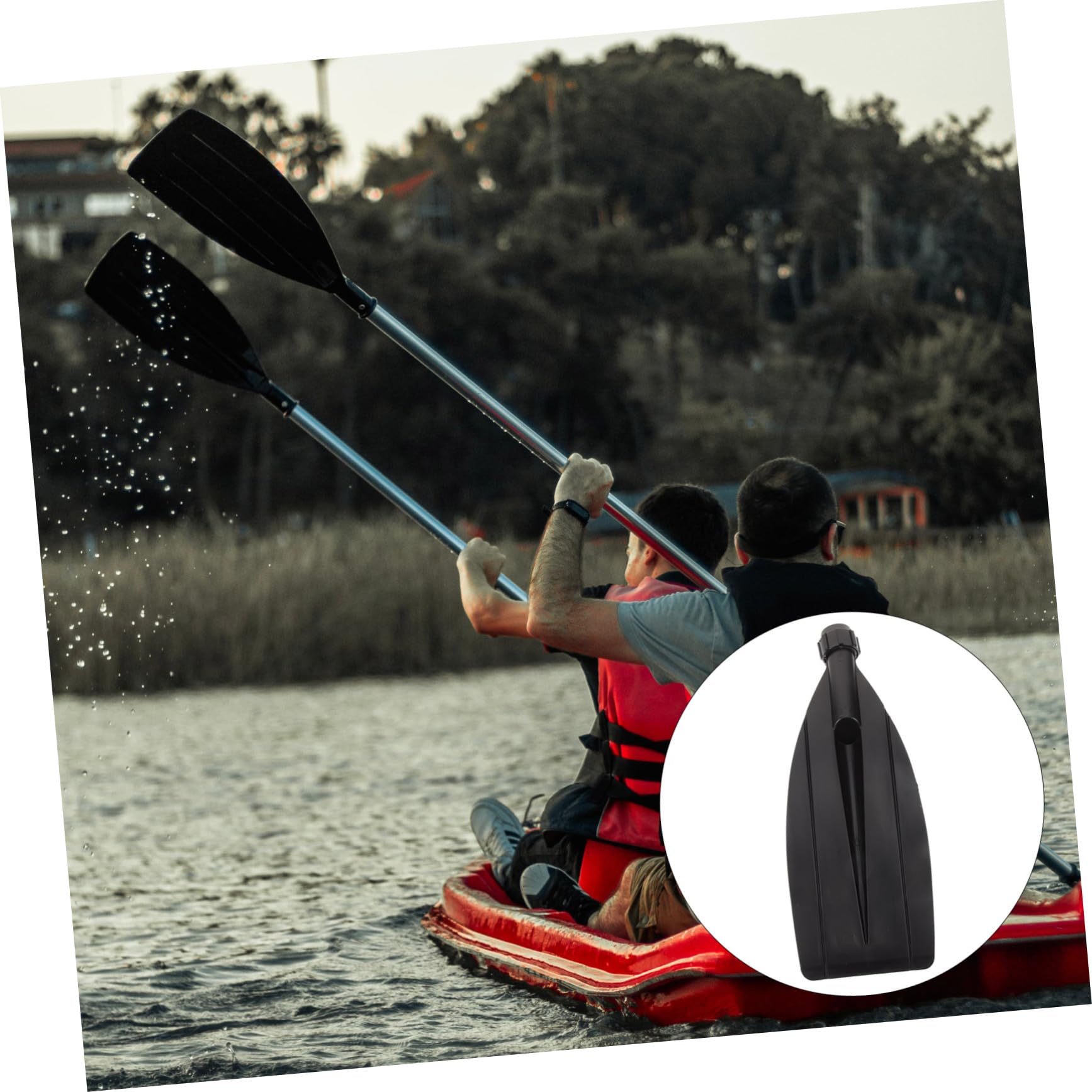 UPKOCH Kunststoffschaftpaddel Paddeln Ersatz Freizeit Hoch Tragbar Sup Ruder Griffe Welle Ausziehbares Paddel Surfbrett Schwimmendes Paddel Kajak Paddel Board-paddel Plastik Black