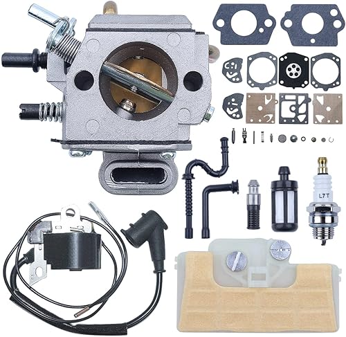 Miniatura 4 de Bobina de encendido del carburador para motosierra Stihl MS390 029 039 MS290 0000 400 1300, carburador, filtro de aire, filtro de combustible, línea