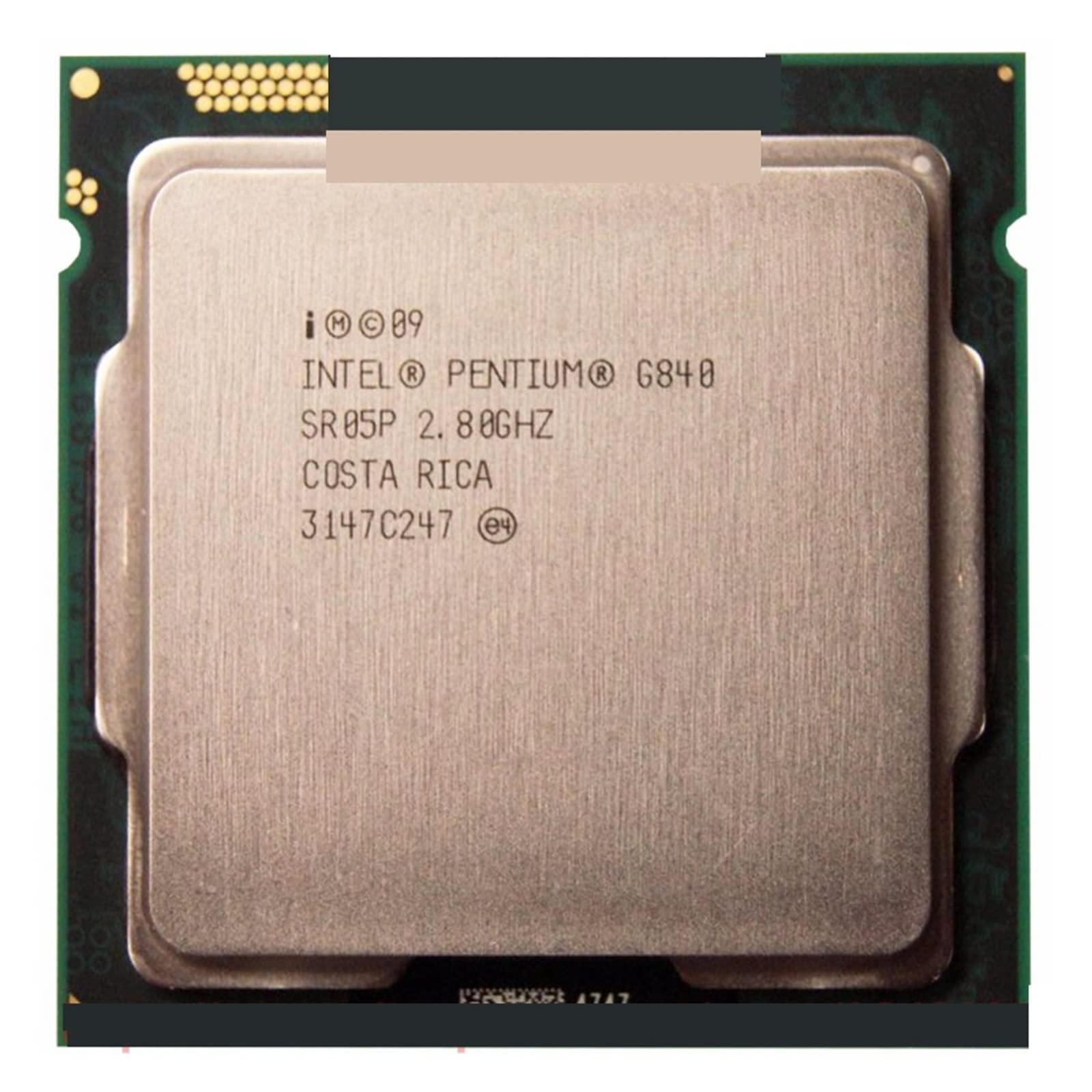 Processeur de bureau Intel G840 Dual-Core 2.80GHz 3Mo cache socket 1155