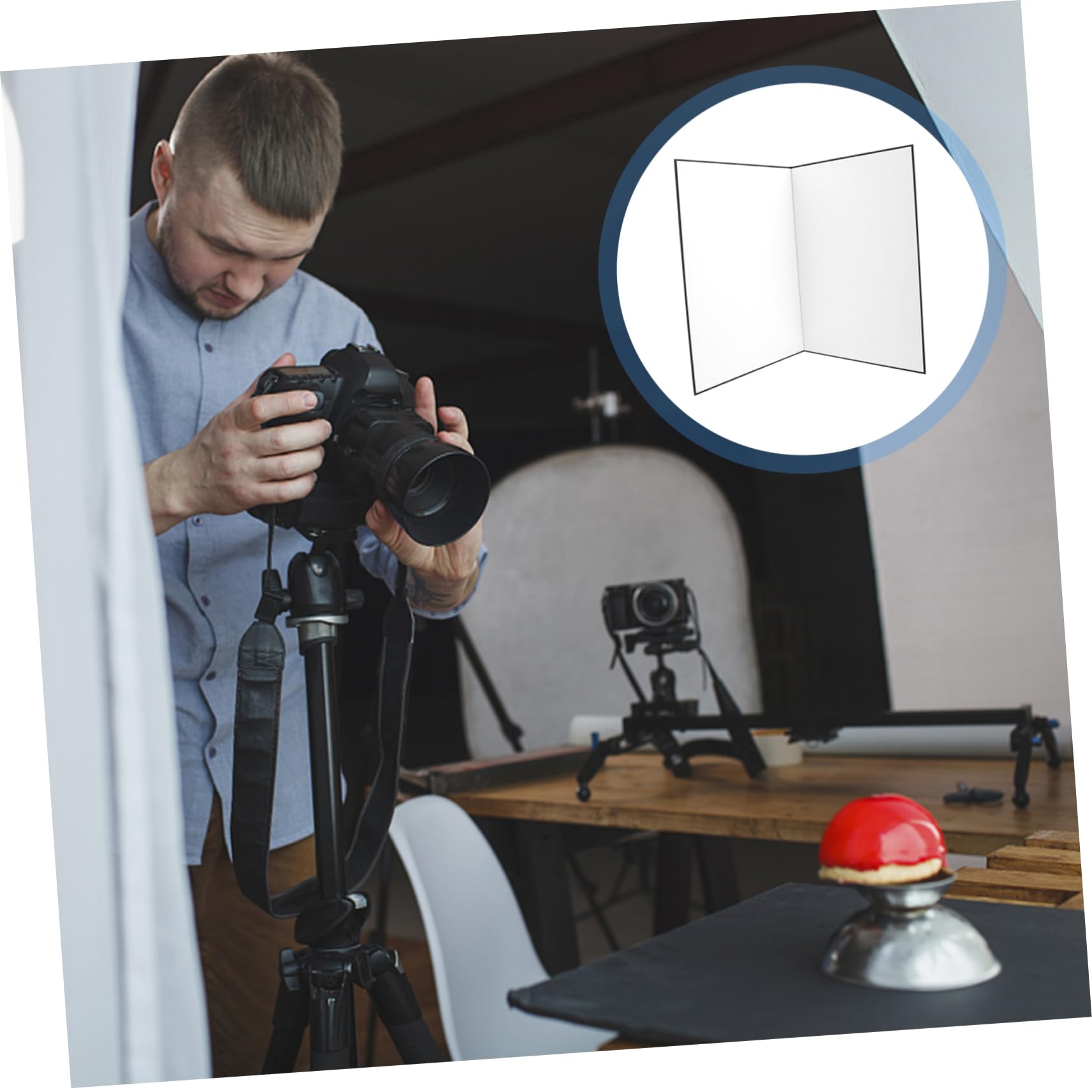 HOMOCONO A4 Fill Light Board Photography Cardboard Reflective Board Foldable Flats Photography Diffuser Panel Softbox Reflector Photo Light Reflector Photo Reflector Black Reflective Paper