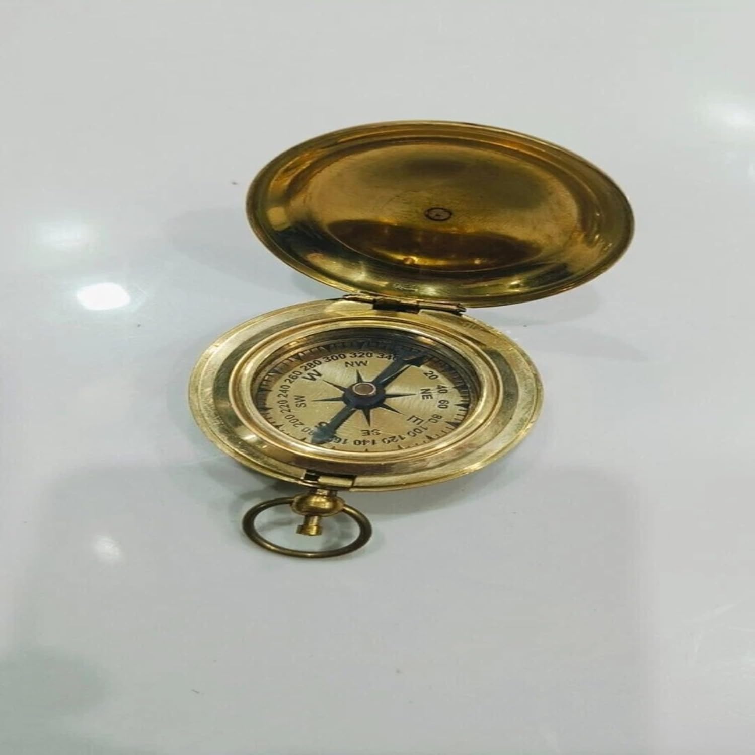 Brass Calender Compass Antique Nauticle Pocket Size Vintage Finish Navigation Instrument Ideal for Traveling,Hiking,Gifting & Decoration