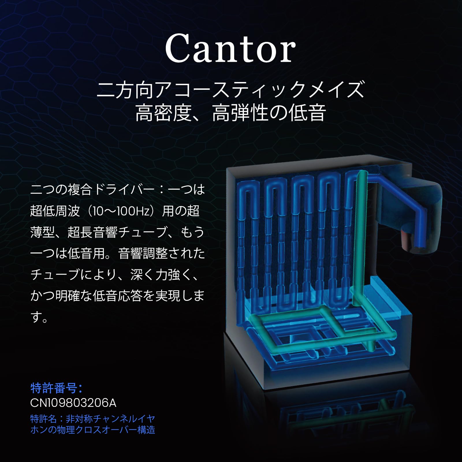 Amazon.co.jp: HiFiGo 有線 イヤホン モニターイヤホン AFUL Cantor