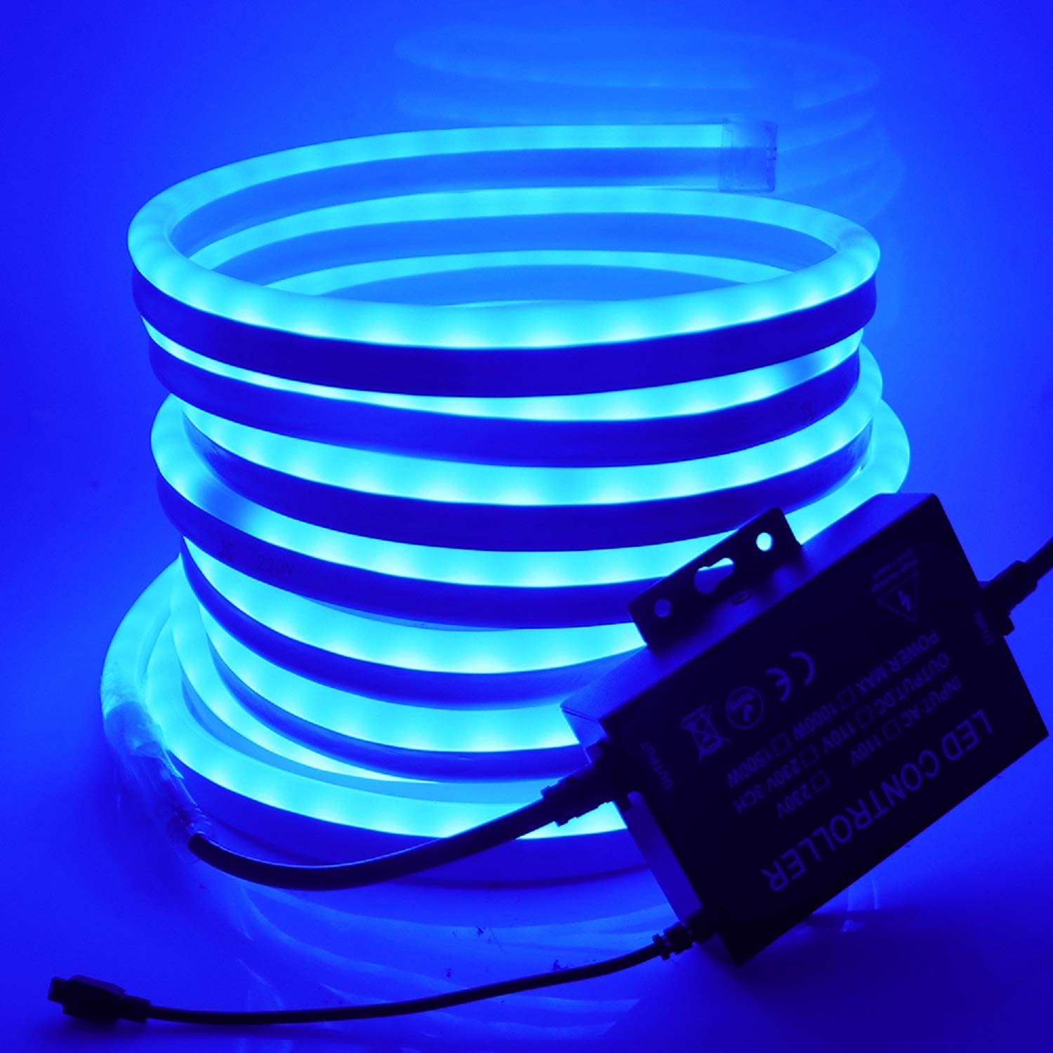 XUNATA Luce al neon WiFi RGB con telecomando, 220 V, impermeabile e flessibile, striscia LED, sincronizzazione musica, controllo app (6 metri)
